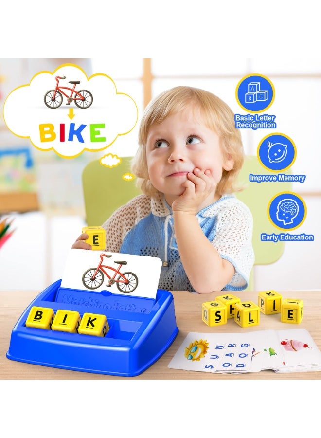 Halamodo آلة لعب مطابقة البطاقات الحرفية | لعبة تعلم الكلمات الممتعة للأطفال | لعبة تعليمية للكلمات الإنجليزية | قارئ لتعليم النطق والكتابة في مرحلة التعلم المبكر | لعبة إدراكية تفاعلية للمرحلة ما قبل المدرسة | هدايا عيد الميلاد للأولاد والبنات - Image 5